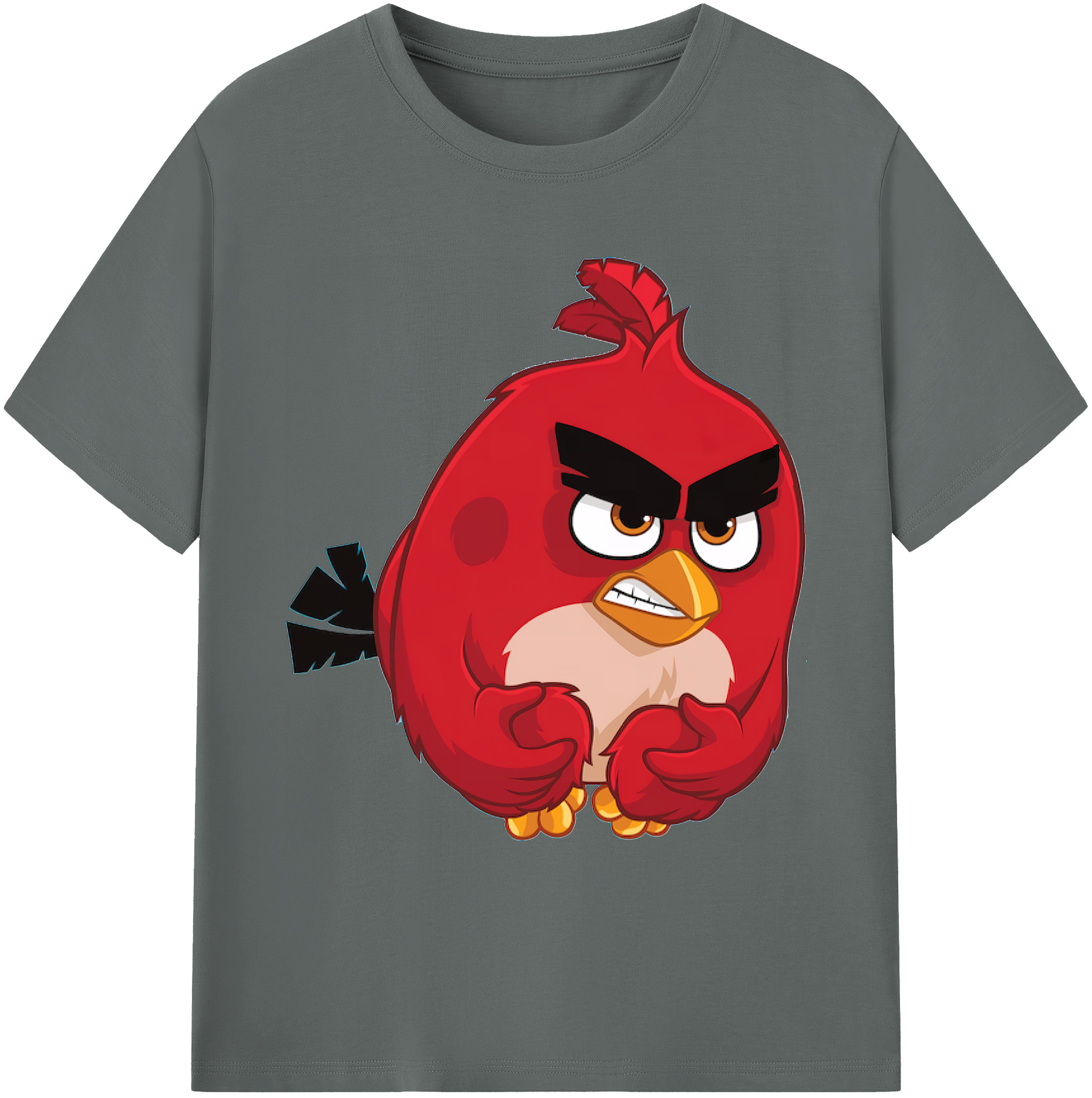 （画像用） Angry Birds アングリーバード 綿100％ メンズ半袖Tシャツ｜肌触りやわらか＆通気性